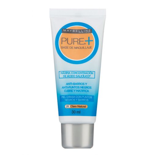 Base Maybelline Pure Make Up Plus 25 - Claro Natural
