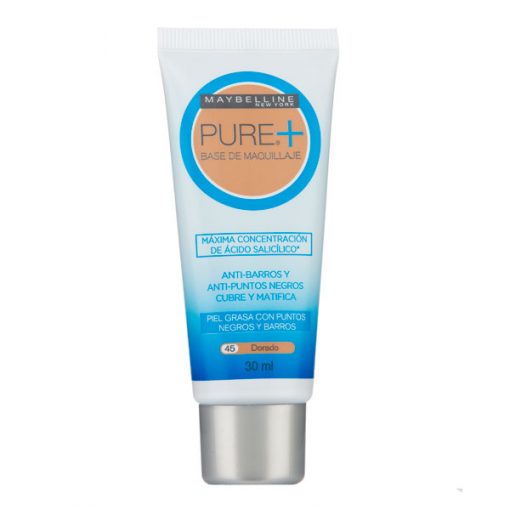 Base Maybelline Pure Make Up Plus 45 - Dorado