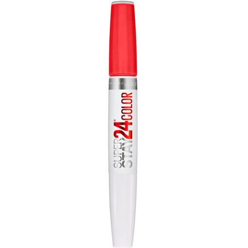 Labial Maybelline Super Stay 24 hs Super Impact 205 - Steady Red-Y - Imagen 4