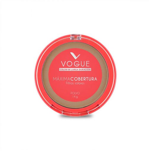 Polvo compacto Vogue Máxima Cobertura Castaño
