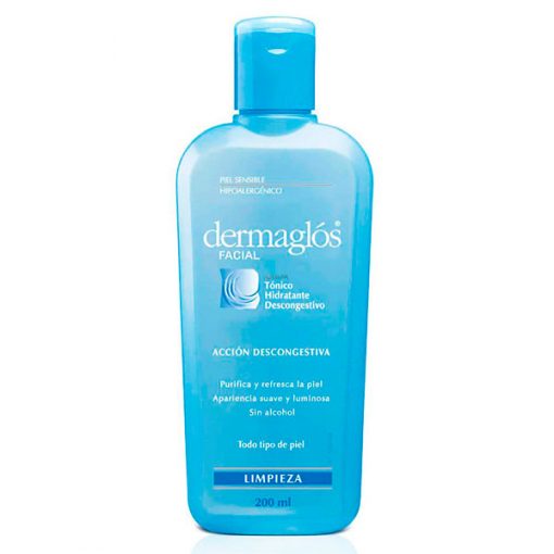 Tónico Dermaglós  Hidratante Descongestivo X 200 Ml - Imagen 2