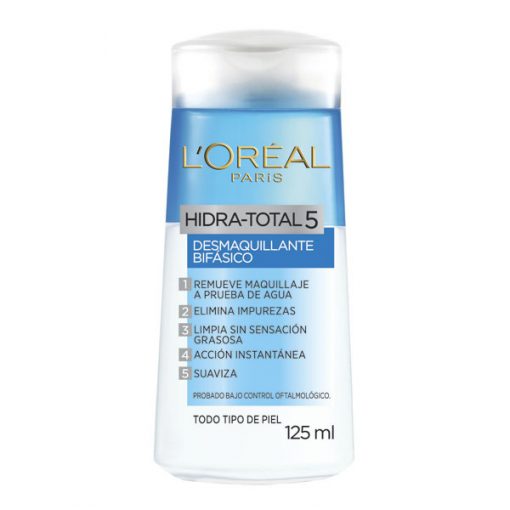 Desmaquillante de ojos L'Oréal Hidra-Total 5 Bifásico