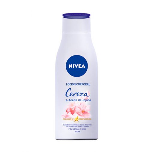 Loción corporal Nivea  Cereza & Aceite de Jojoba