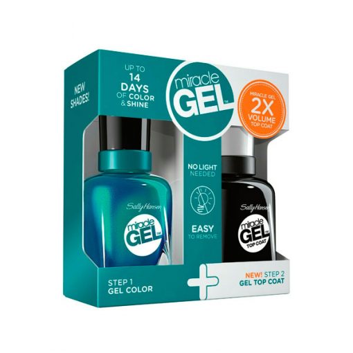 Esmalte Sally Hansen Miracle Gel 141 - Tropic Relief + Top Coat