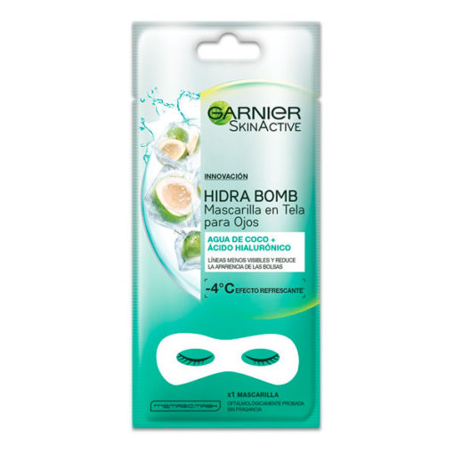 Mascarilla para ojos Garnier Skin Active Hidra Bomb Agua de Coco