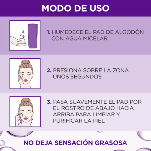 Agua Micelar L´oreal Paris Revitalift Acido Hialuronico - Imagen 4