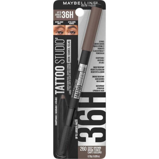 Lapiz de cejas Maybelline Tatto Brown Deep Brown