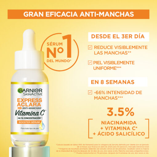 Serum Facial Iluminador Garnier Skin Active Vitamina C - Imagen 5
