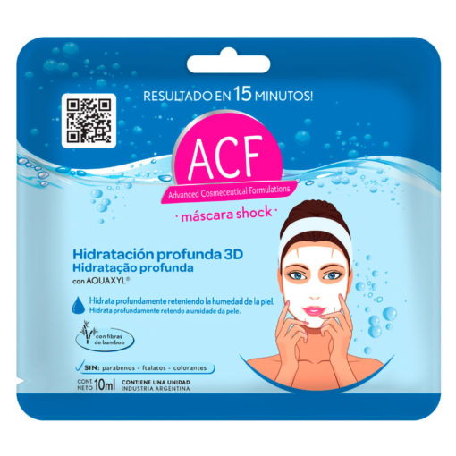 Máscara facial Hidratación Profunda 3D ACF