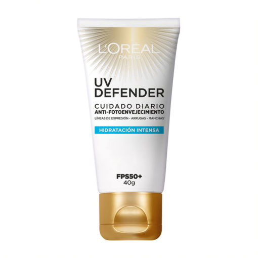 Protector Solar L'Oréal Paris UV Defender FPS50+ Hidratación Intensa