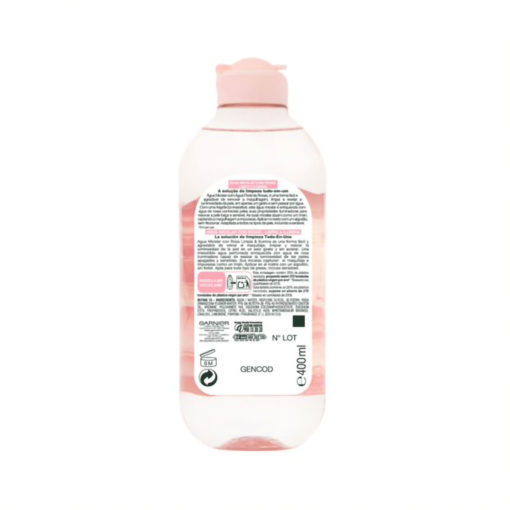 Agua Micelar Garnier Skin Active Agua de rosas - Imagen 2