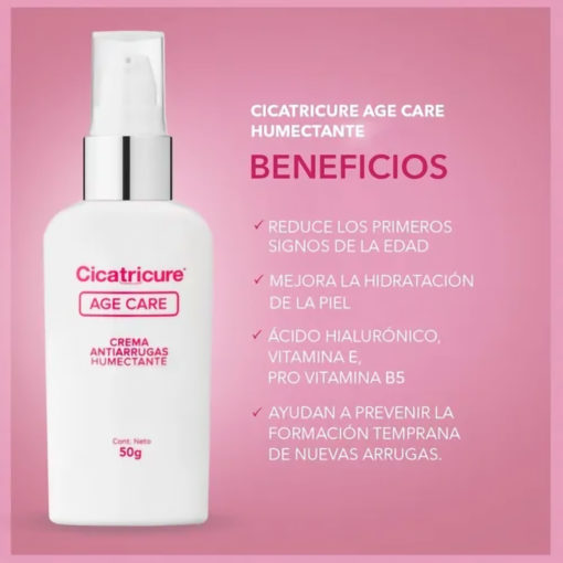 Crema Facial Cicatricure Age Care AntiArrugas Humectante - Imagen 3