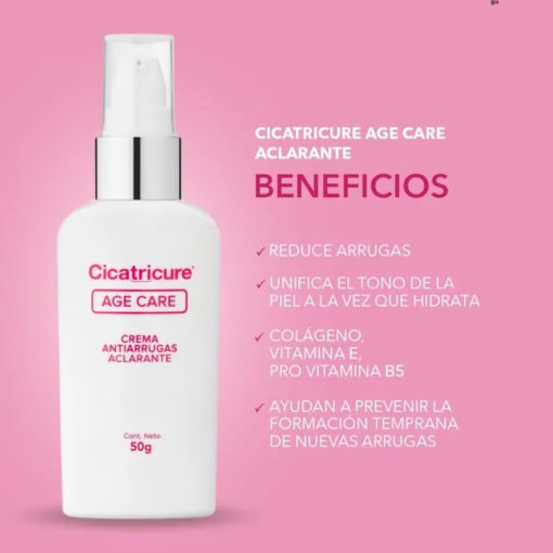 Crema Facial Cicatricure Age Care AntiArrugas Aclarante - Imagen 3