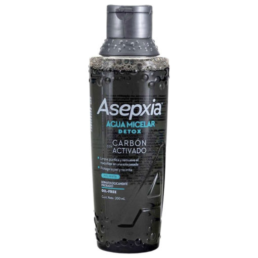 Agua Micelar Asepxia Detox Carbón Activado