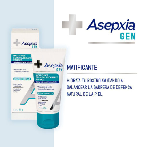 Crema Matificante Asepxia Gen - Imagen 3