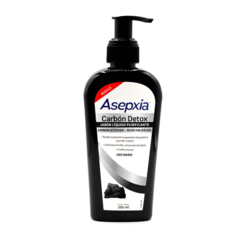 Jabón Líquido Asepxia Purificante Carbón Detox