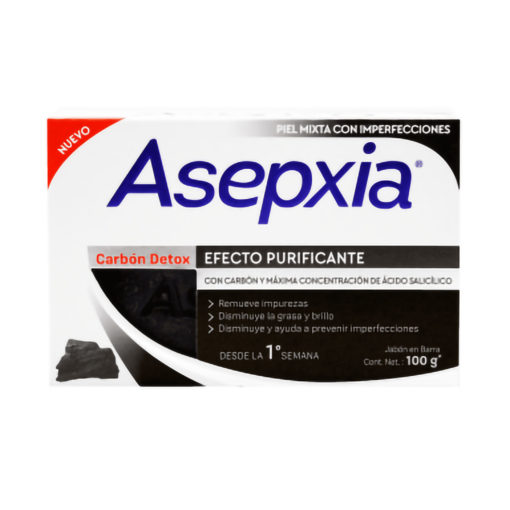 Jabón Asepxia Carbón Detox Purificante