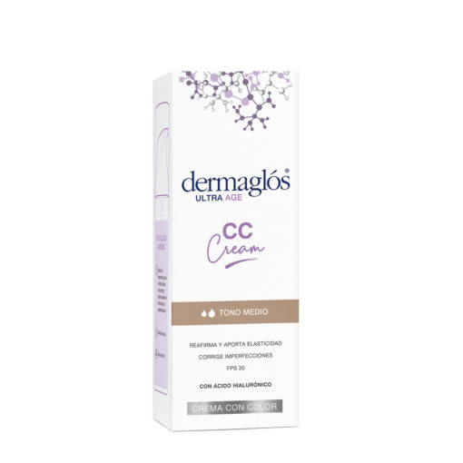 CC Cream Crema con color Dermaglós  Medio X 50 Gr