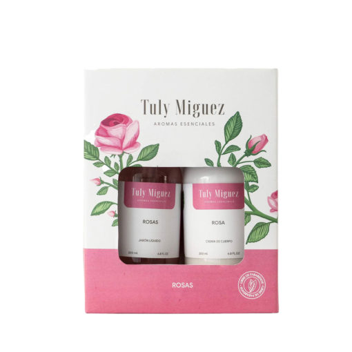 Kit Regalo Crema Corporal + Jabón Líquido Tuly Miguez  Rosas