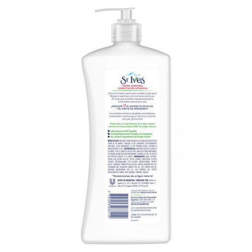 Crema Corporal St. Ives  Humectación Intensiva - Imagen 2