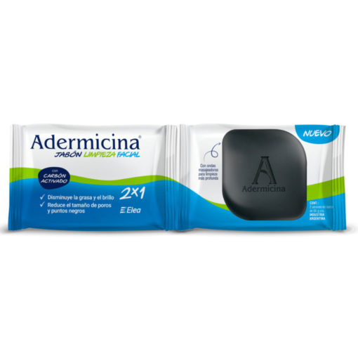 Jabón de Limpieza facial Adermicina  Carbón Activado