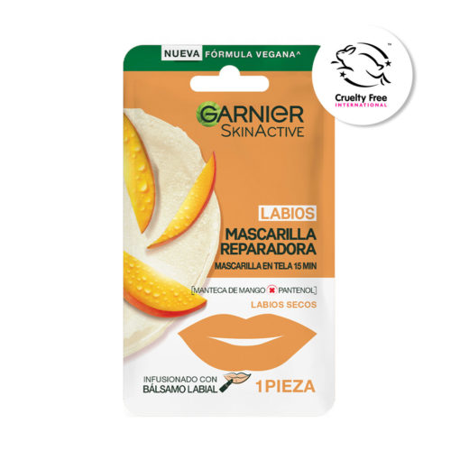 Mascarilla para labios reparadora Garnier Skin Active Mango