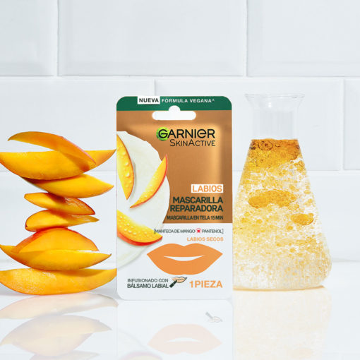 Mascarilla para labios reparadora Garnier Skin Active Mango - Imagen 5