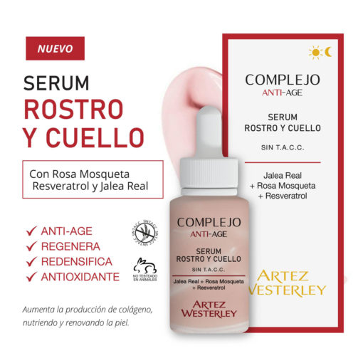 Serum Rostro y Cuello Artez Westerley Complejo Anti-Age - Imagen 2