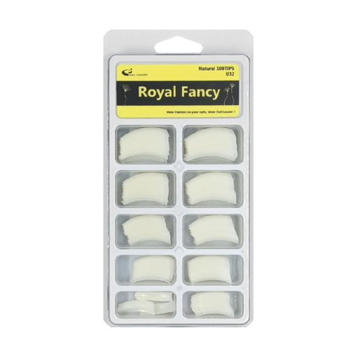 Uñas Postizas Tips Royal Fancy Medianas Natural