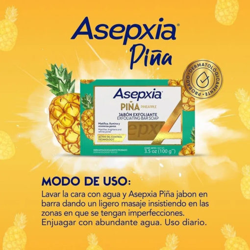 Jabón Exfoliante Asepxia  Piña - Imagen 3