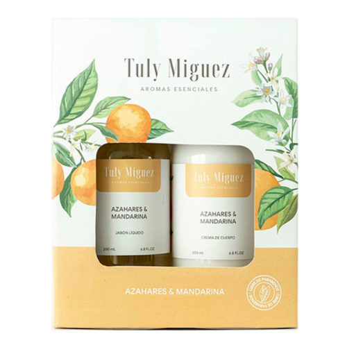 Gift Box Crema de Cuerpo + Jabón Líquido Tuly Miguez  Azahares y Mandarina