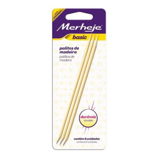 Palitos de madera para Uñas Merheje Basic