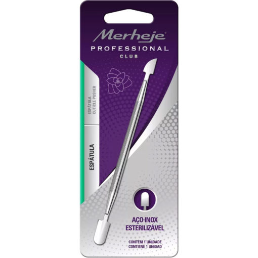 Espátula para Cutículas Merheje Profesional de Acero