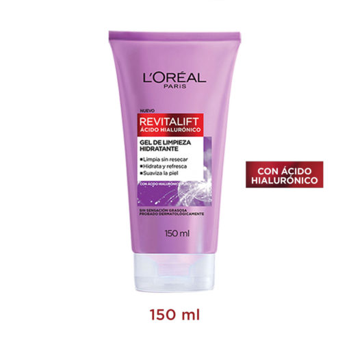 Gel de limpieza L'Oreal París Revitalift Ácido Hialurónico - Imagen 2