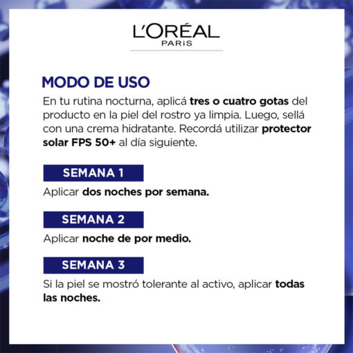 Serum de noche Loreal Revitalif Retinol - Imagen 3