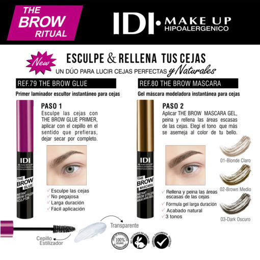 Gel para cejas Idi Makeup The Brow Ritual 01 Blonde Claro - Imagen 4