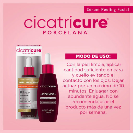 Serum Peeling Facial Cicatricure  Porcelana Anti Manchas - Imagen 3
