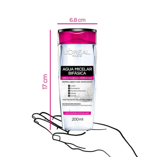 Agua Micelar L'Oreal Bifásica - Imagen 2