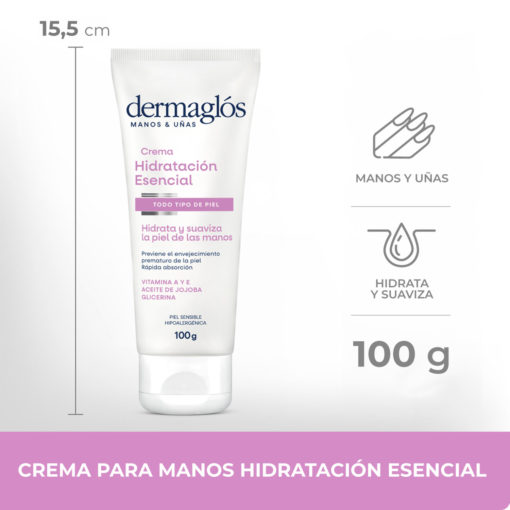 Crema de Manos Dermaglos  Hidratación Esencial - Imagen 4