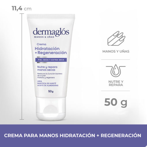 Crema de Manos Dermaglos  Hidratación + Regeneración - Imagen 3