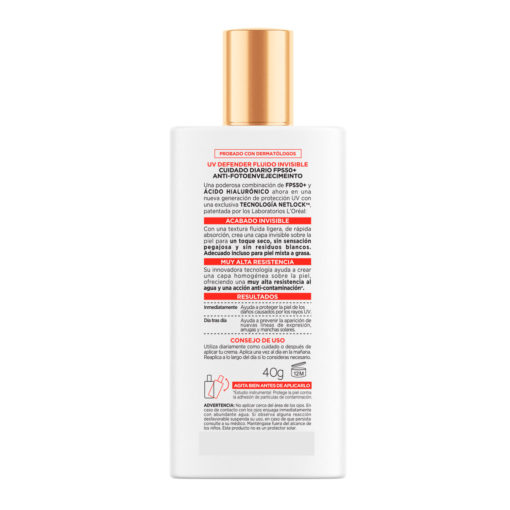 Protector Solar Facial L'Oreal París UV Defender FPS 50+ - Imagen 2