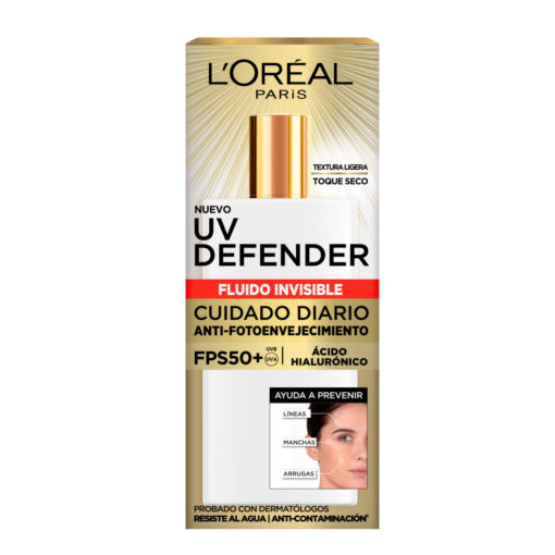 Protector Solar Facial L'Oreal París UV Defender FPS 50+ - Imagen 3